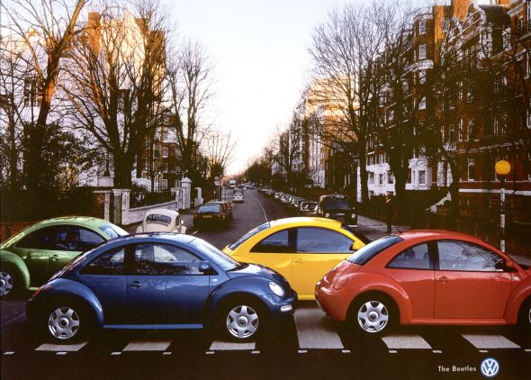 El anuncio del New Beetle de Volkswagen es una divertida referencia a Los Beatles