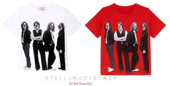 Stella McCartney diseña camisetas para el "Red Nose Day", con la imagen de Los Beatles