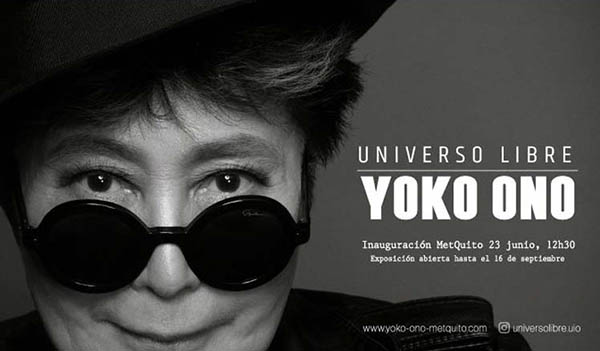Exposición de Yoko Ono llega a Ecuador