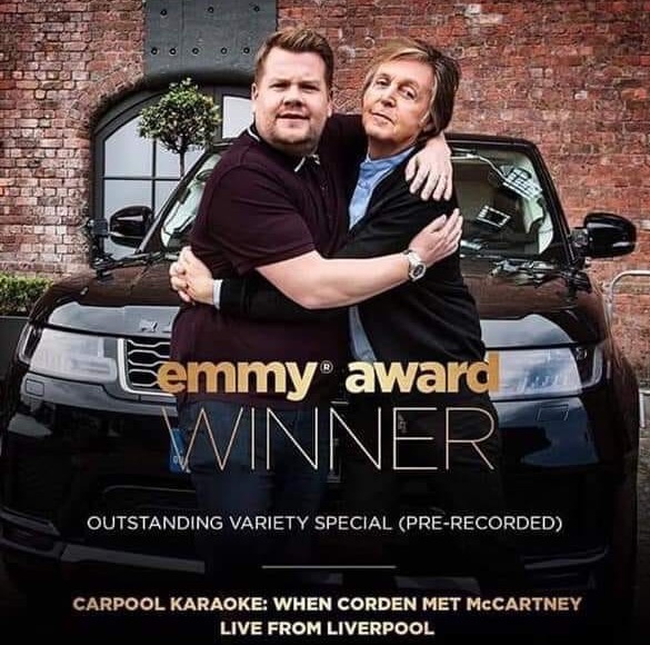 El Carpool Karaoke con Paul McCartney, se gana un Emmy