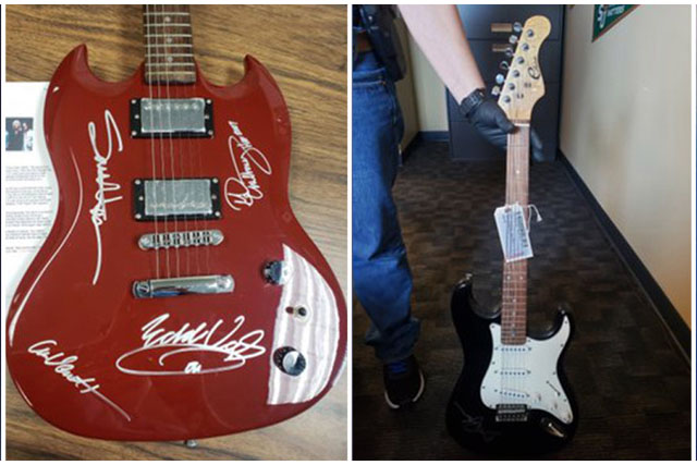 Detienen al ladrón de guitarras firmadas por McCartney, Springsteen y Clapton