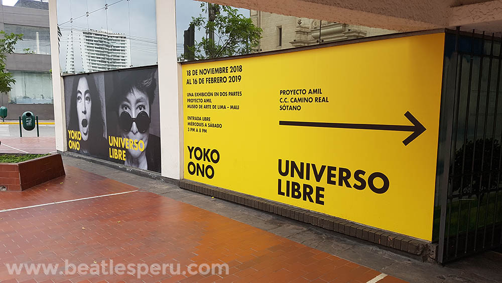 Se inaugura la primera exposición de Yoko Ono en Lima, Perú